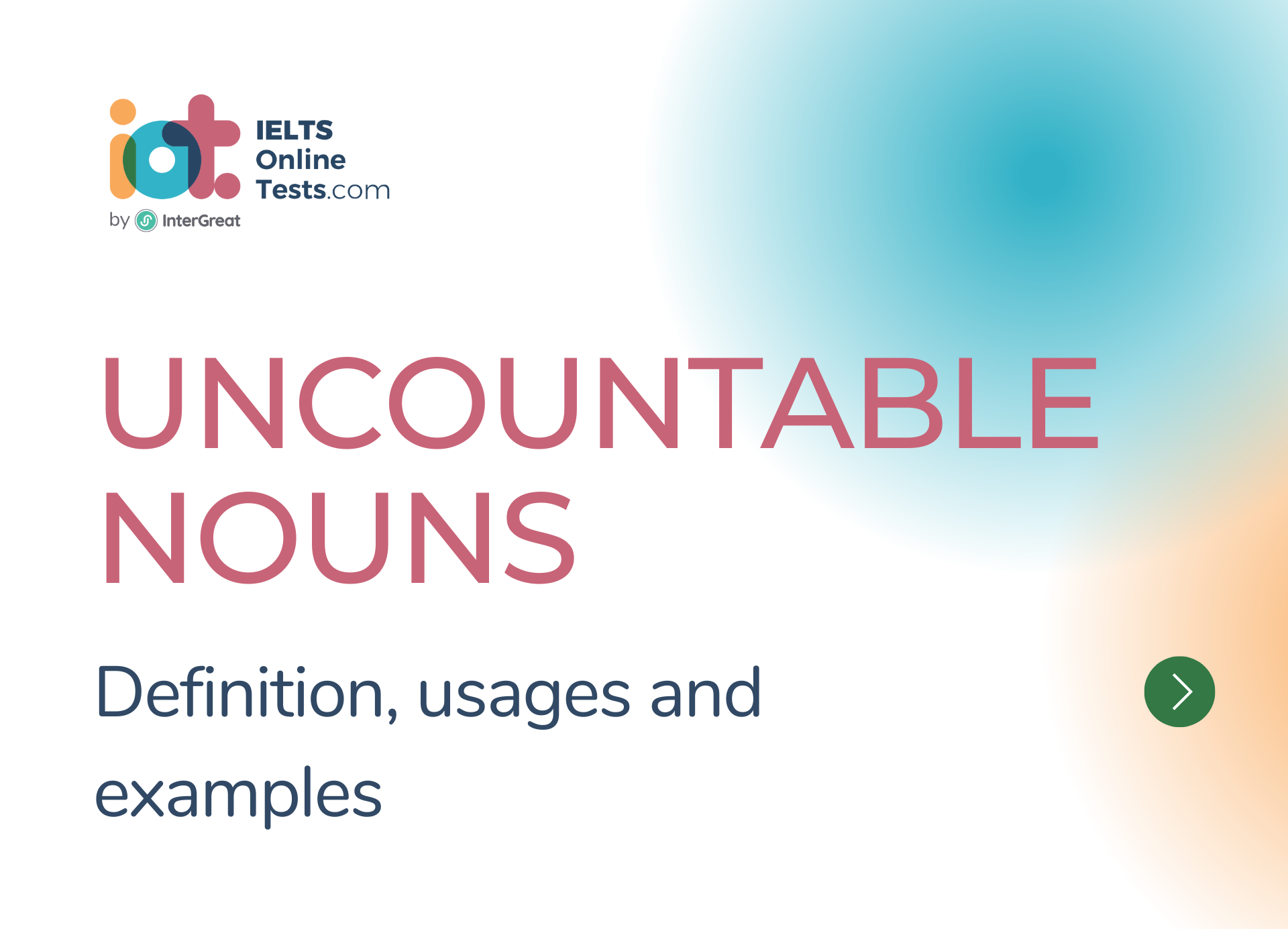 Uncountable Nouns